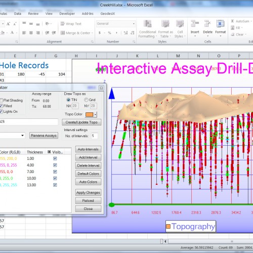Excel Add-in for 3D Drillhole Data Visualization – ThreeDify